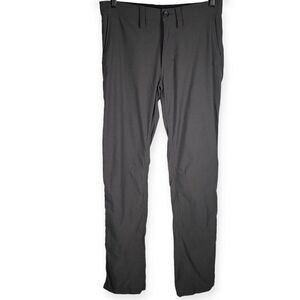 Prana Pants Mens 30x32 Gray Stretch Slim Fit Hiking Outdoors‎